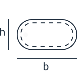 rettangolo semicerchi